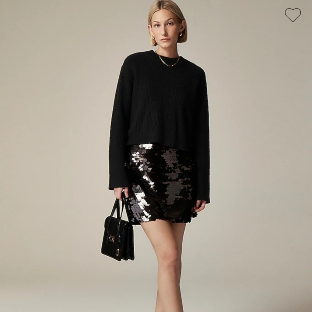 J Crew Collection circle-sequin mini skirt CF753 SZ 0 NWT